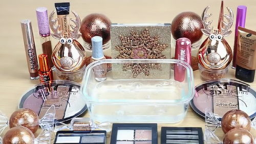 用幾十種化妝品混合透明水晶泥,制作史萊姆手感超棒